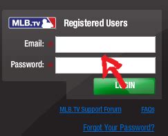 mlb tv sign in page
